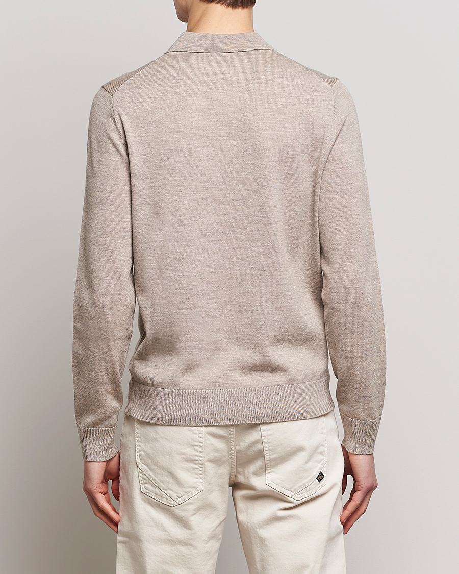 Men | Sweaters & Knitwear | Morris | Merino Polo Knit Khaki