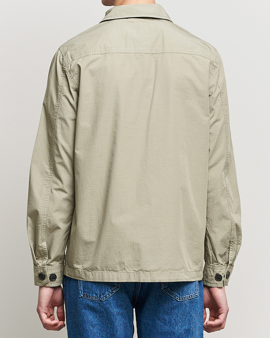 Men | Shirts | Morris | Morley Ripstop Shirt Jacket Light Green