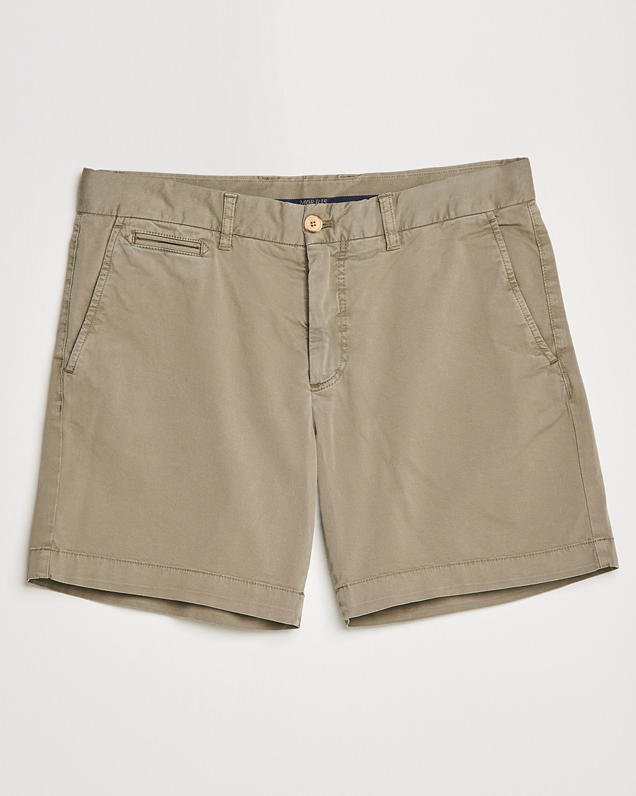 Morris Light Twill Chino Shorts Olive 