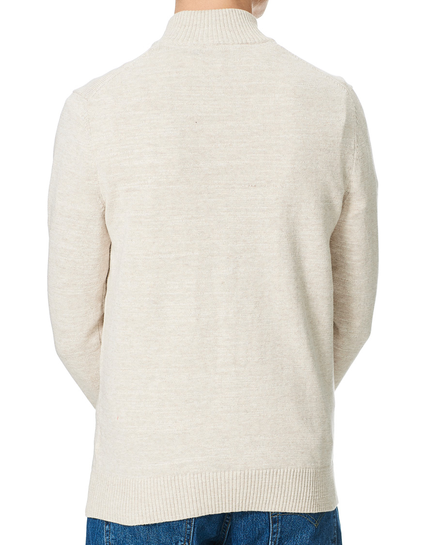Men | Sweaters & Knitwear | Morris | Randall Cotton Half Zip Ecru