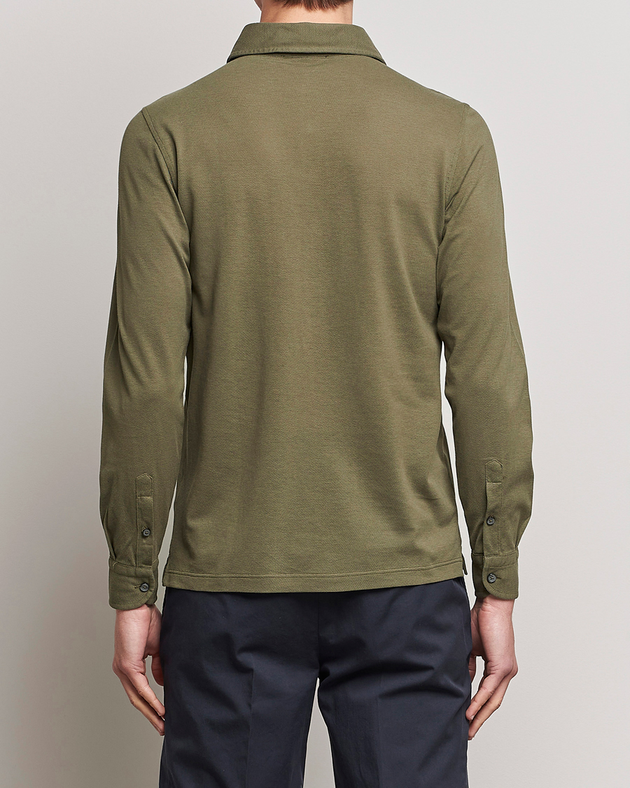 Men | Shirts | Gran Sasso | Popover Shirt Olive