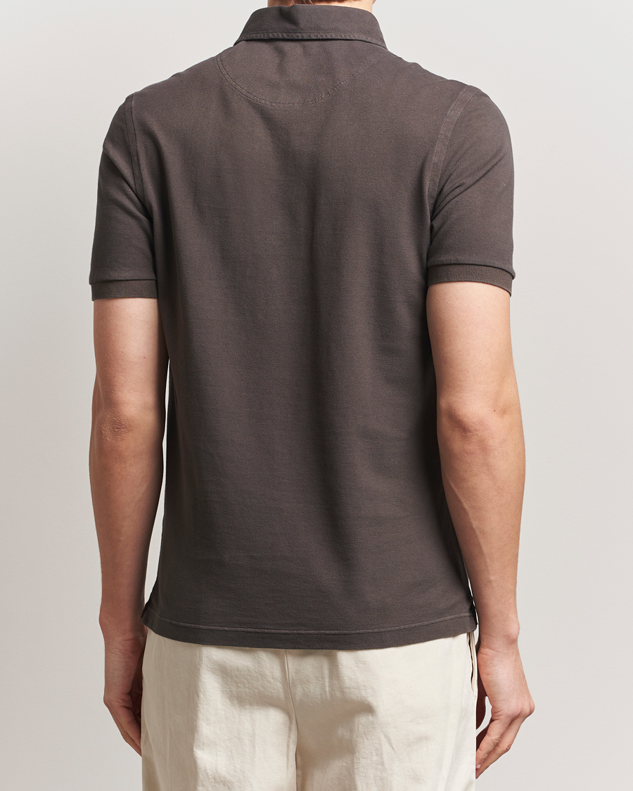 Men | Polo Shirts | Gran Sasso | Washed Polo Brown