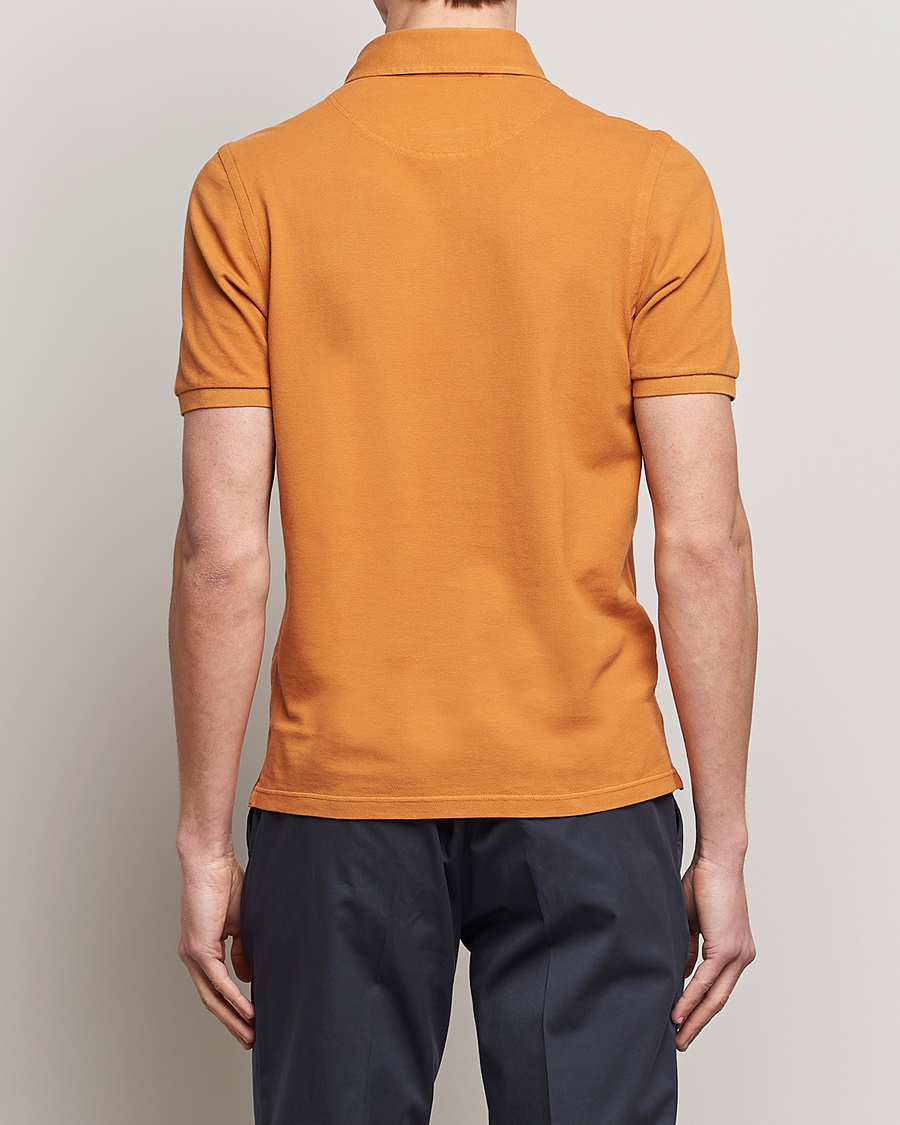 Men | Polo Shirts | Gran Sasso | Washed Polo Orange