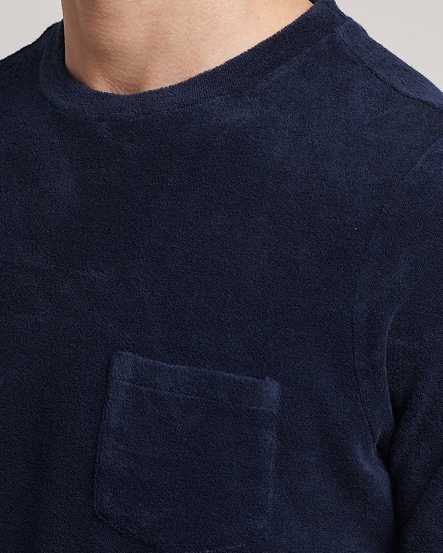 Men | T-Shirts | Gran Sasso | Cotton Terry Tee Navy