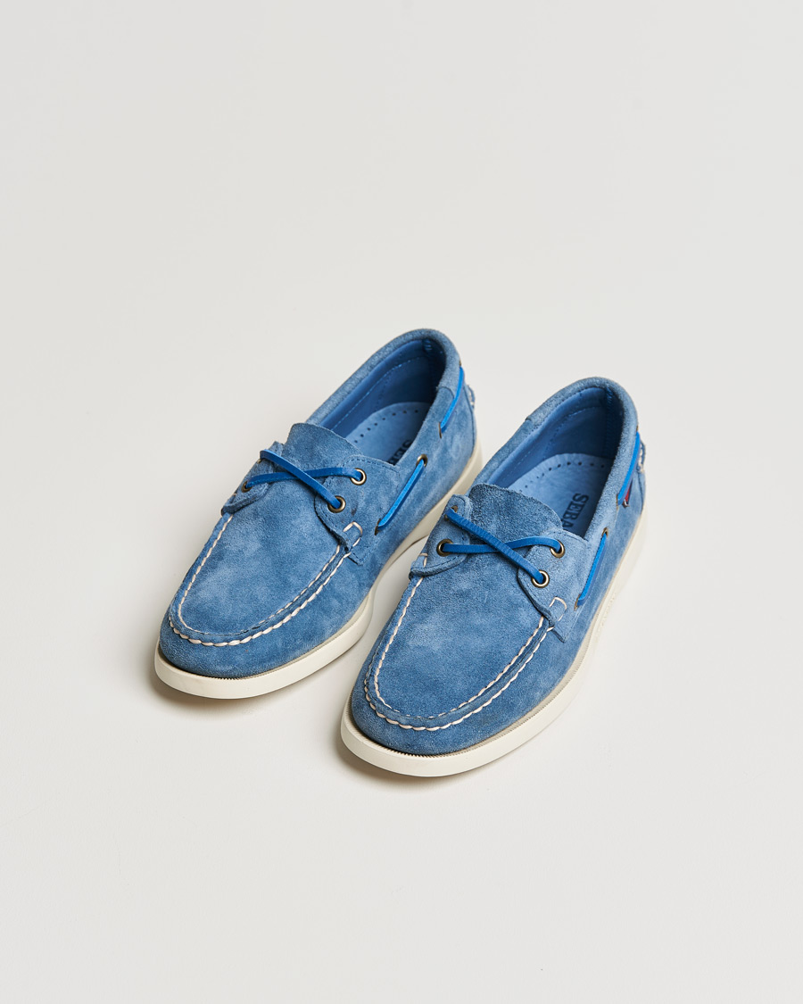 Men | Sebago Docksides Suede Boat Shoe Indigo | Sebago | Docksides Suede Boat Shoe Indigo