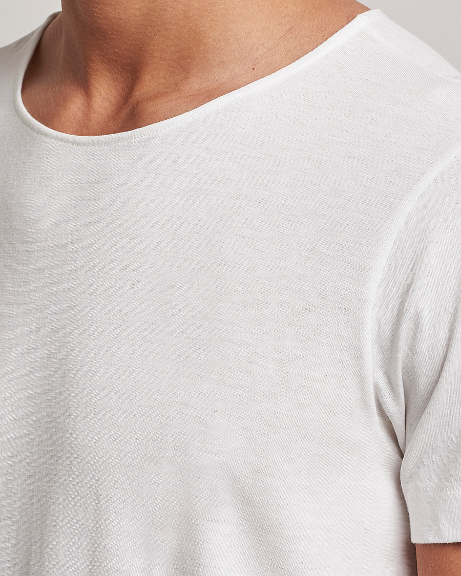 Men | T-Shirts | Merz b. Schwanen | 1920s Loopwheeled T-Shirt White