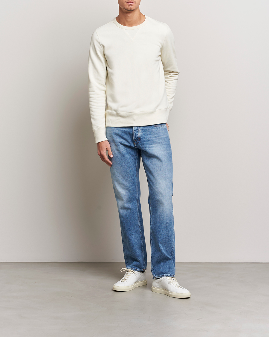 Men | Sweaters & Knitwear | Merz b. Schwanen | Organic Cotton Crew Neck Sweat Oat