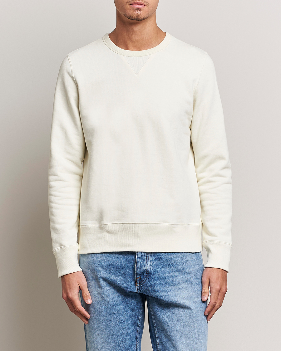 Men | Sweaters & Knitwear | Merz b. Schwanen | Organic Cotton Crew Neck Sweat Oat