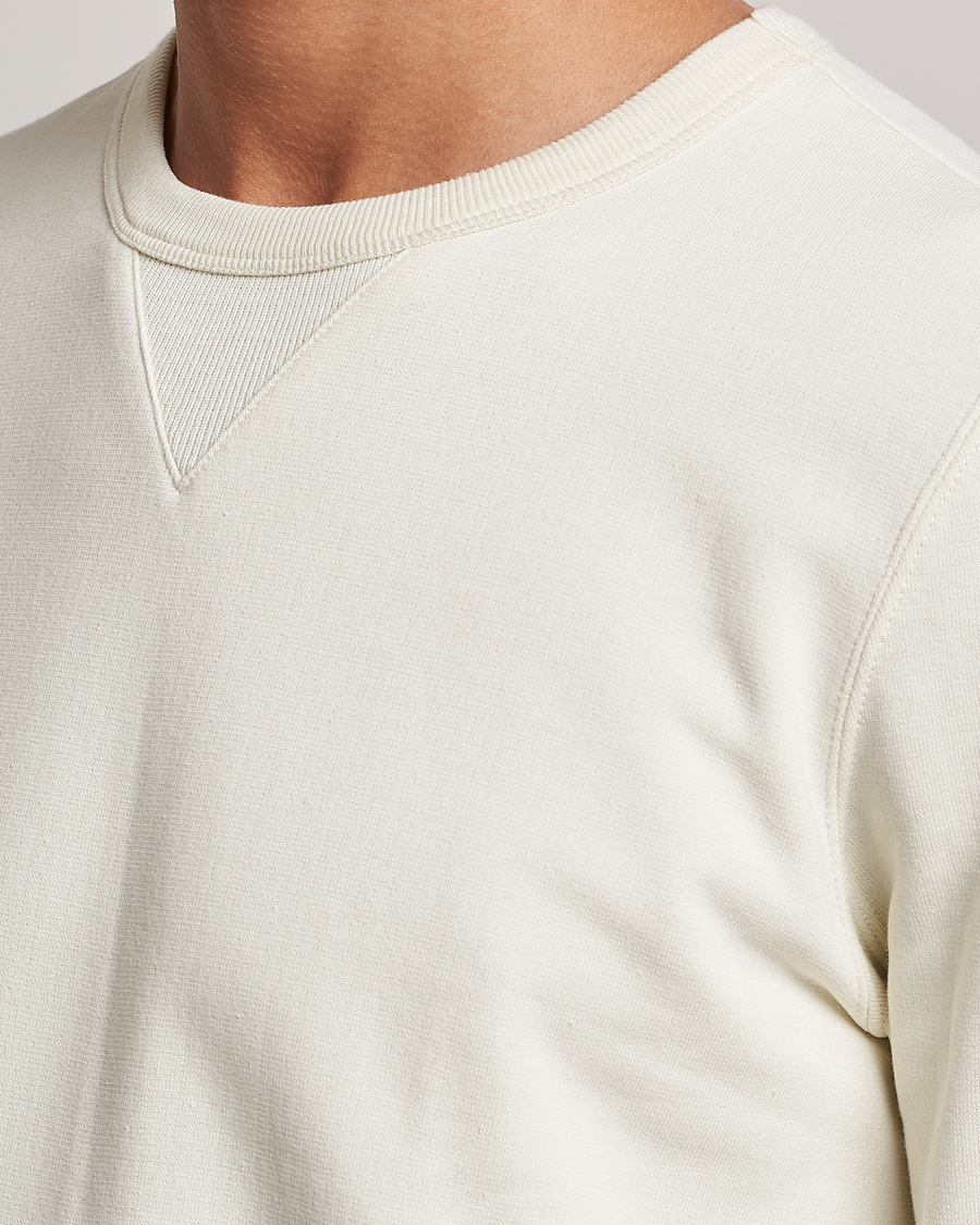 Men | Sweaters & Knitwear | Merz b. Schwanen | Organic Cotton Crew Neck Sweat Oat