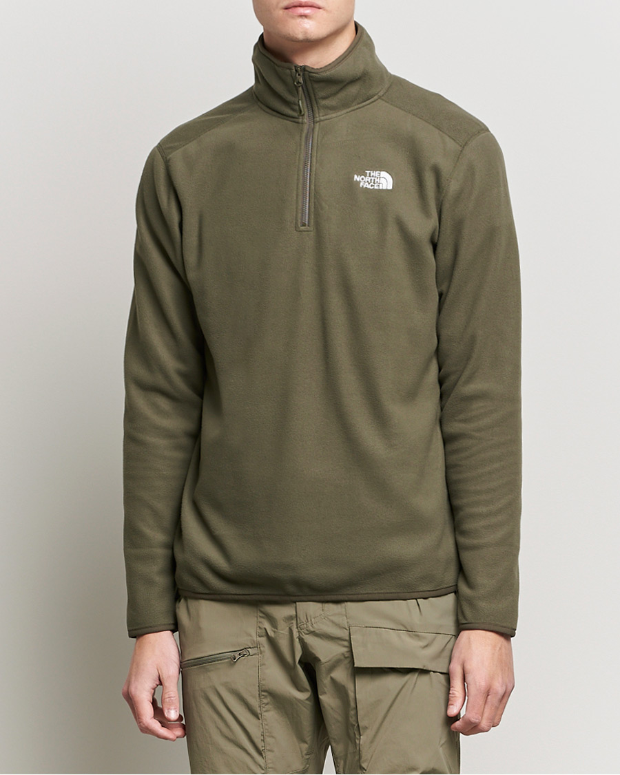 Men | Sweaters & Knitwear | The North Face | 100 Glacier 1/4 Zip Taupe Green