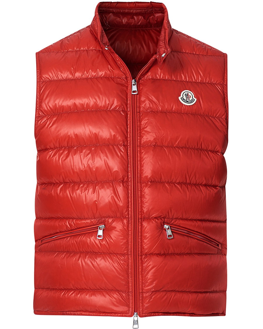 Men | Coats & Jackets | Moncler | Gui Down Vest Red