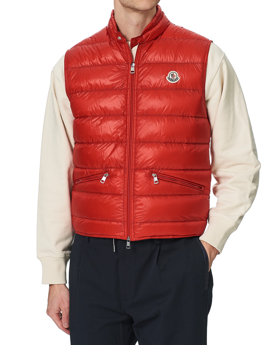 Men | Coats & Jackets | Moncler | Gui Down Vest Red