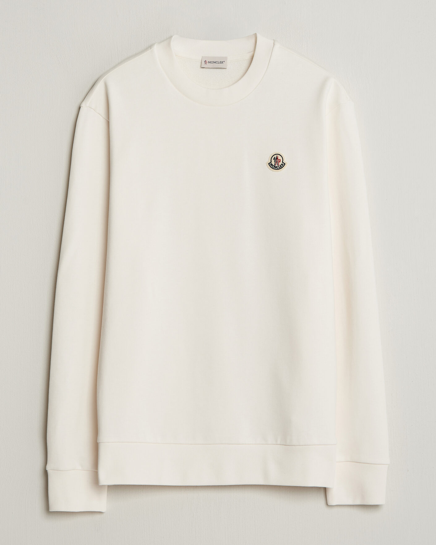 Moncler Logo Sweatshirt White at CareOfCarl.com