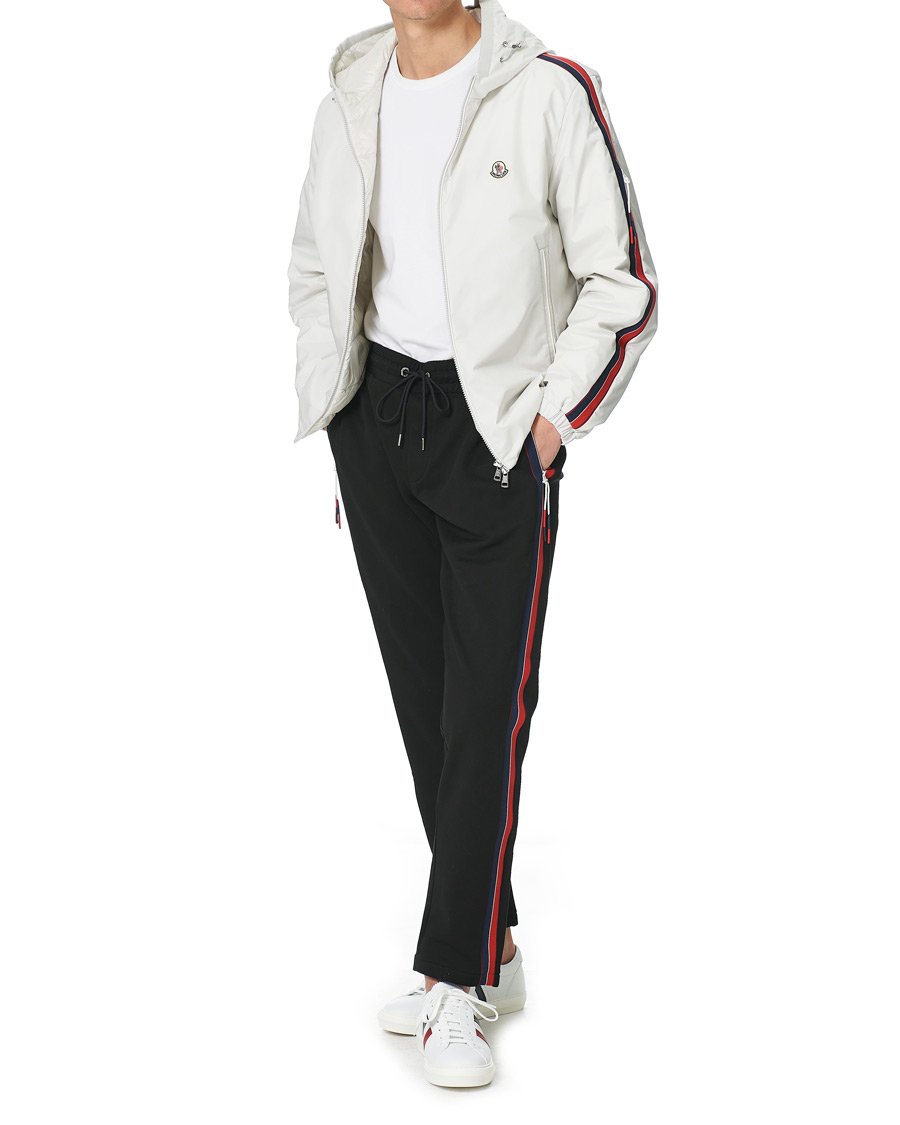 Men | Trousers | Moncler | Tape Logo Sweatpants Black