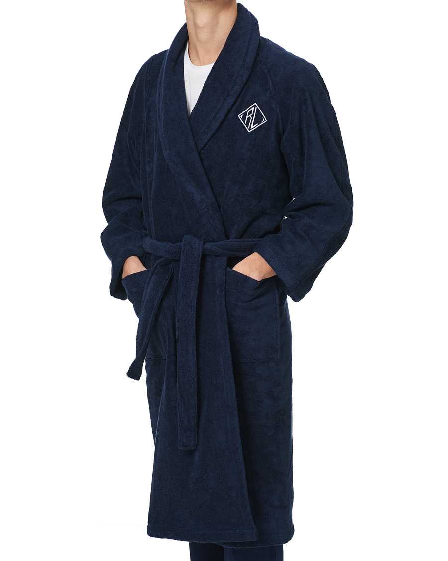 Men | Pyjamas & Robes | Ralph Lauren Home | Langdon Shawl Collar Bathrobe Midnight