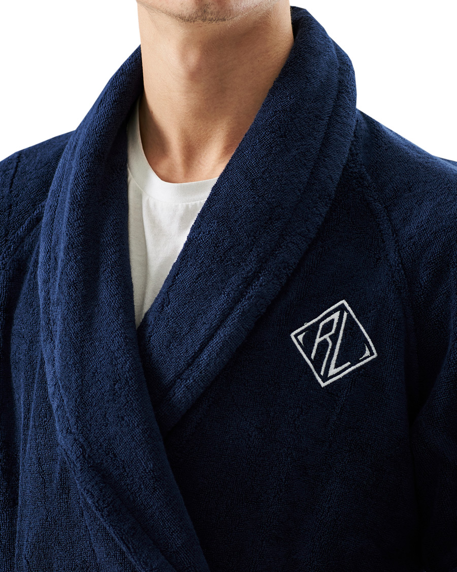 Men | Pyjamas & Robes | Ralph Lauren Home | Langdon Shawl Collar Bathrobe Midnight