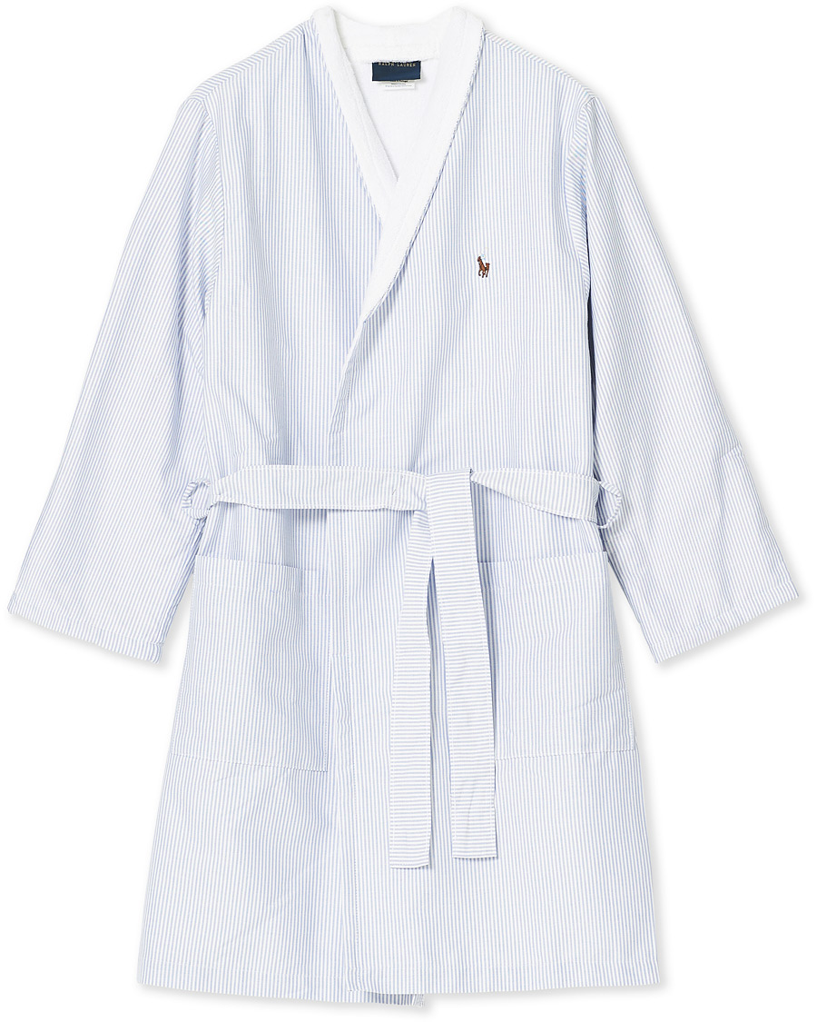 Men | Pyjamas & Robes | Ralph Lauren Home | Oxford Men Kimono Bathrobe Blue