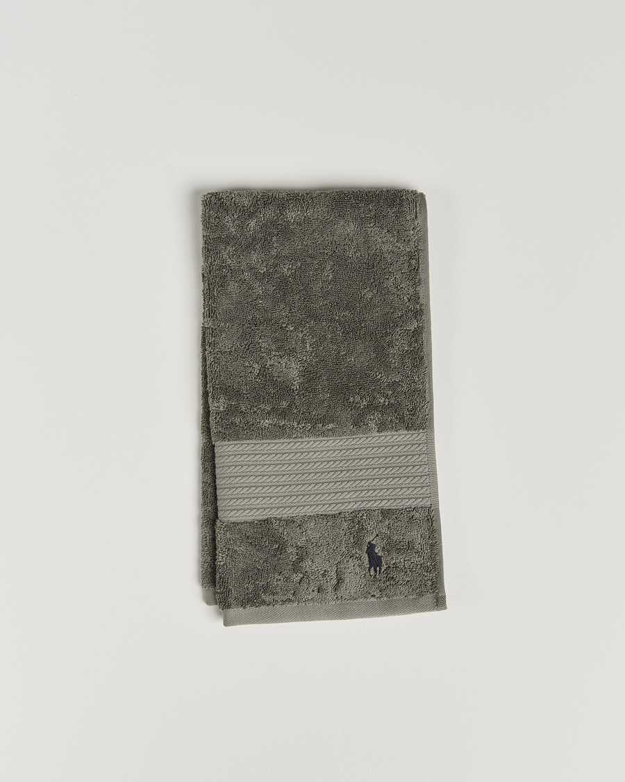 Men | Ralph Lauren Home Polo Player Guest Towel 40x75 Pebble | Ralph Lauren Home | Polo Player Guest Towel 40x75 Pebble