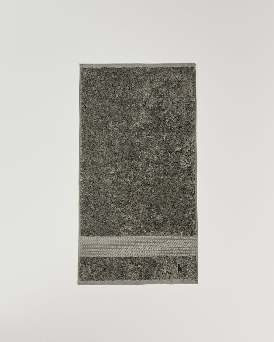 Men | Ralph Lauren Home Polo Player Guest Towel 40x75 Pebble | Ralph Lauren Home | Polo Player Guest Towel 40x75 Pebble