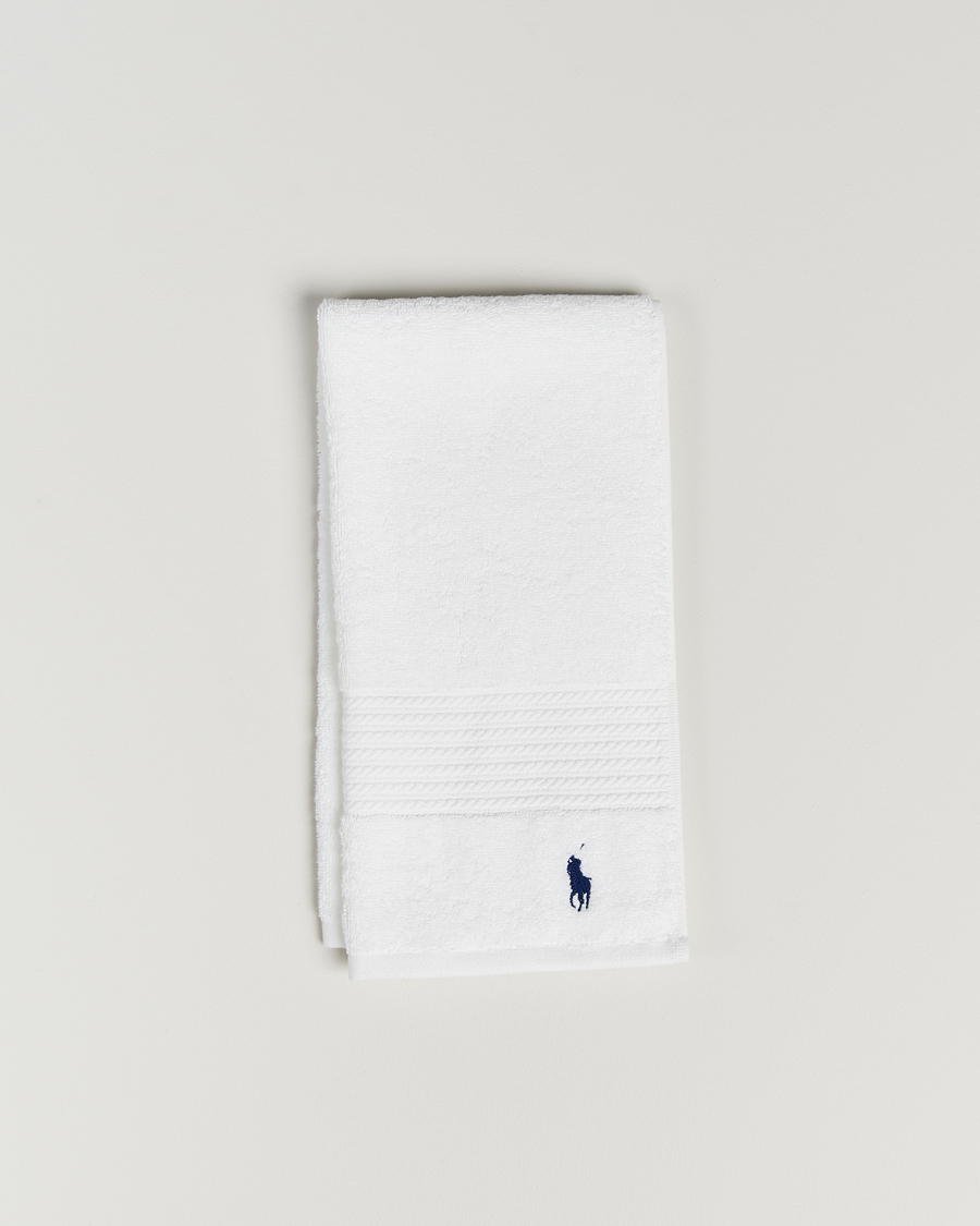 Men | Ralph Lauren Home Polo Player Guest Towel 40x75 White | Ralph Lauren Home | Polo Player Guest Towel 40x75 White