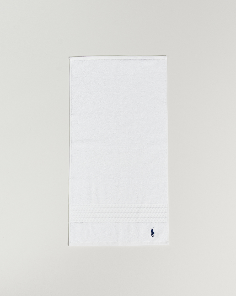 Men | Ralph Lauren Home Polo Player Guest Towel 40x75 White | Ralph Lauren Home | Polo Player Guest Towel 40x75 White