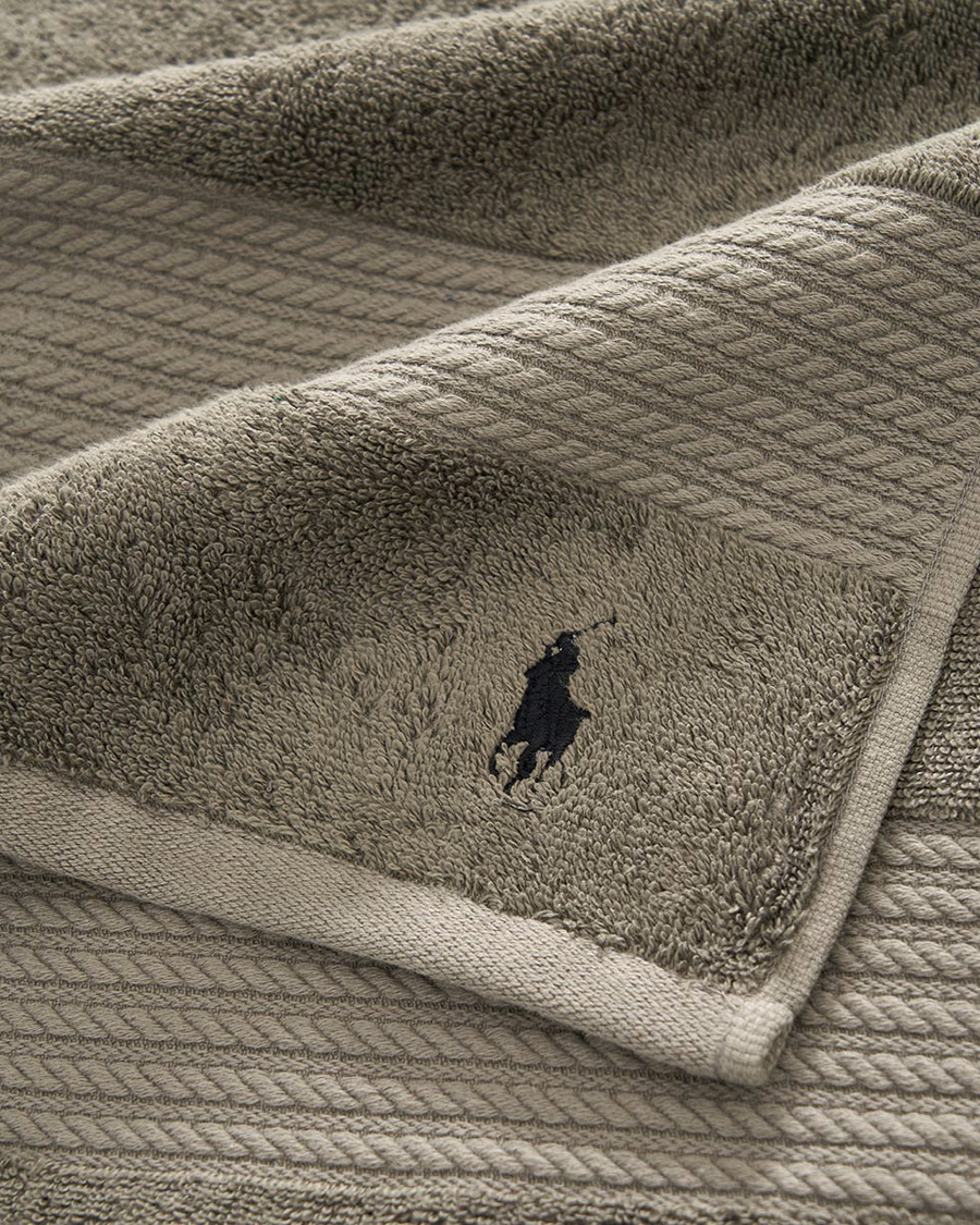 Men | Ralph Lauren Home Polo Player Shower Towel 75x140 Pebble | Ralph Lauren Home | Polo Player Shower Towel 75x140 Pebble
