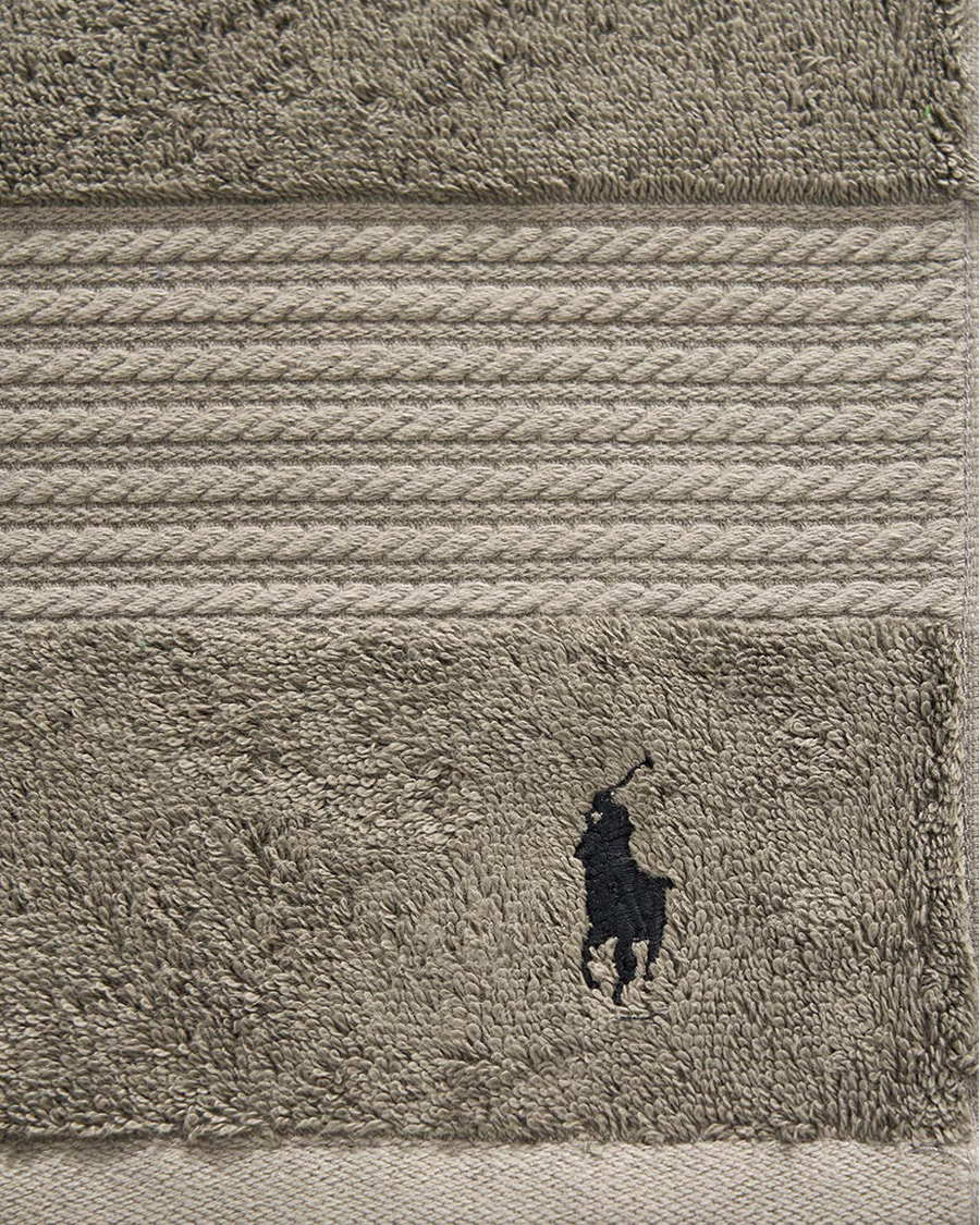 Men | Ralph Lauren Home Polo Player Shower Towel 75x140 Pebble | Ralph Lauren Home | Polo Player Shower Towel 75x140 Pebble