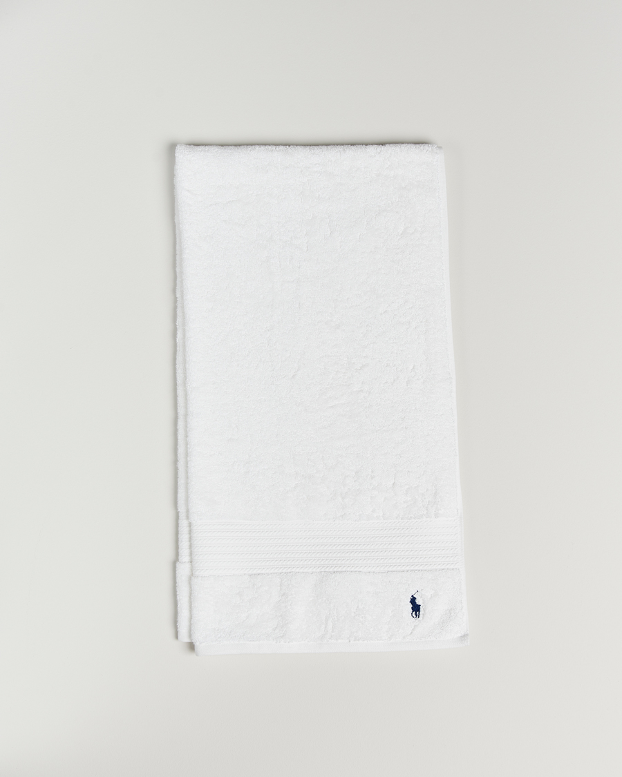 Men | Ralph Lauren Home Polo Player Shower Towel 75x140 White | Ralph Lauren Home | Polo Player Shower Towel 75x140 White