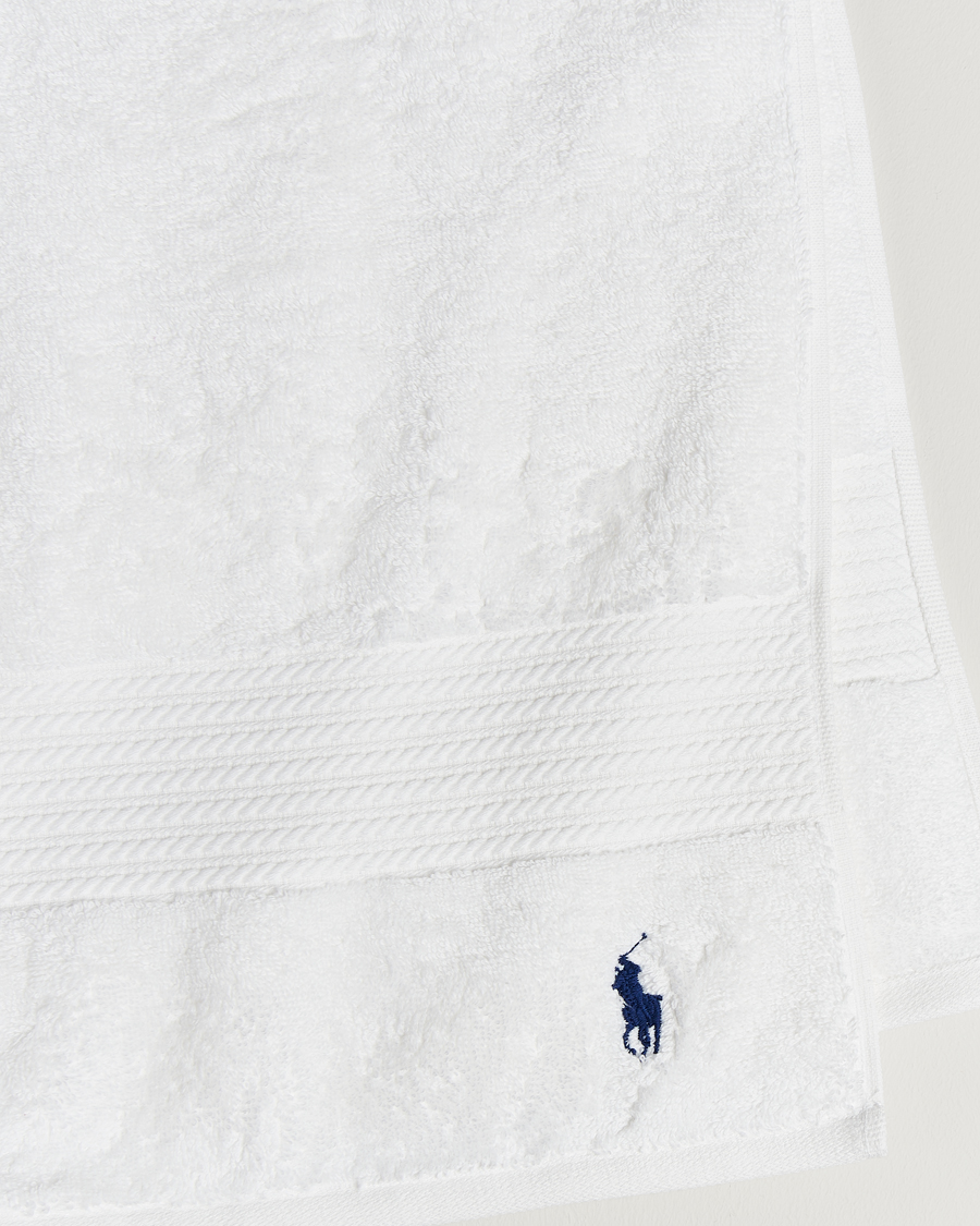 Men | Ralph Lauren Home Polo Player Shower Towel 75x140 White | Ralph Lauren Home | Polo Player Shower Towel 75x140 White