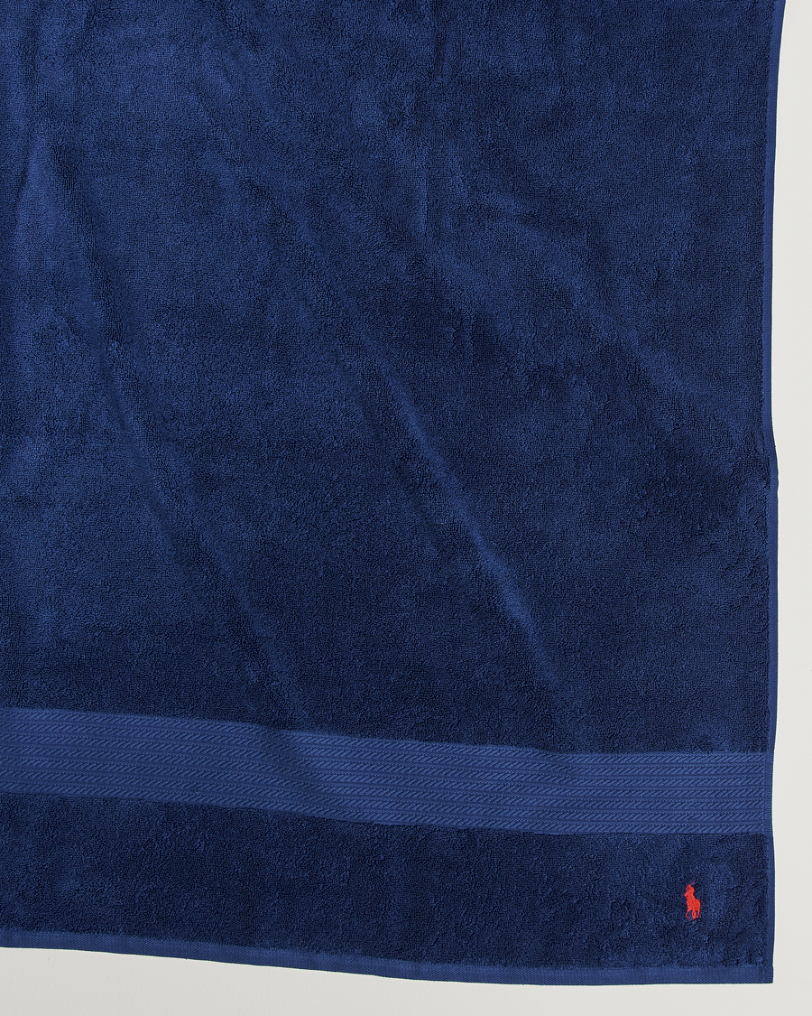 Men | Ralph Lauren Home Polo Player Bath Sheet 90x170 Marine | Ralph Lauren Home | Polo Player Bath Sheet 90x170 Marine