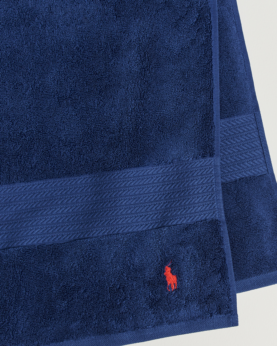 Men | Ralph Lauren Home Polo Player Bath Sheet 90x170 Marine | Ralph Lauren Home | Polo Player Bath Sheet 90x170 Marine