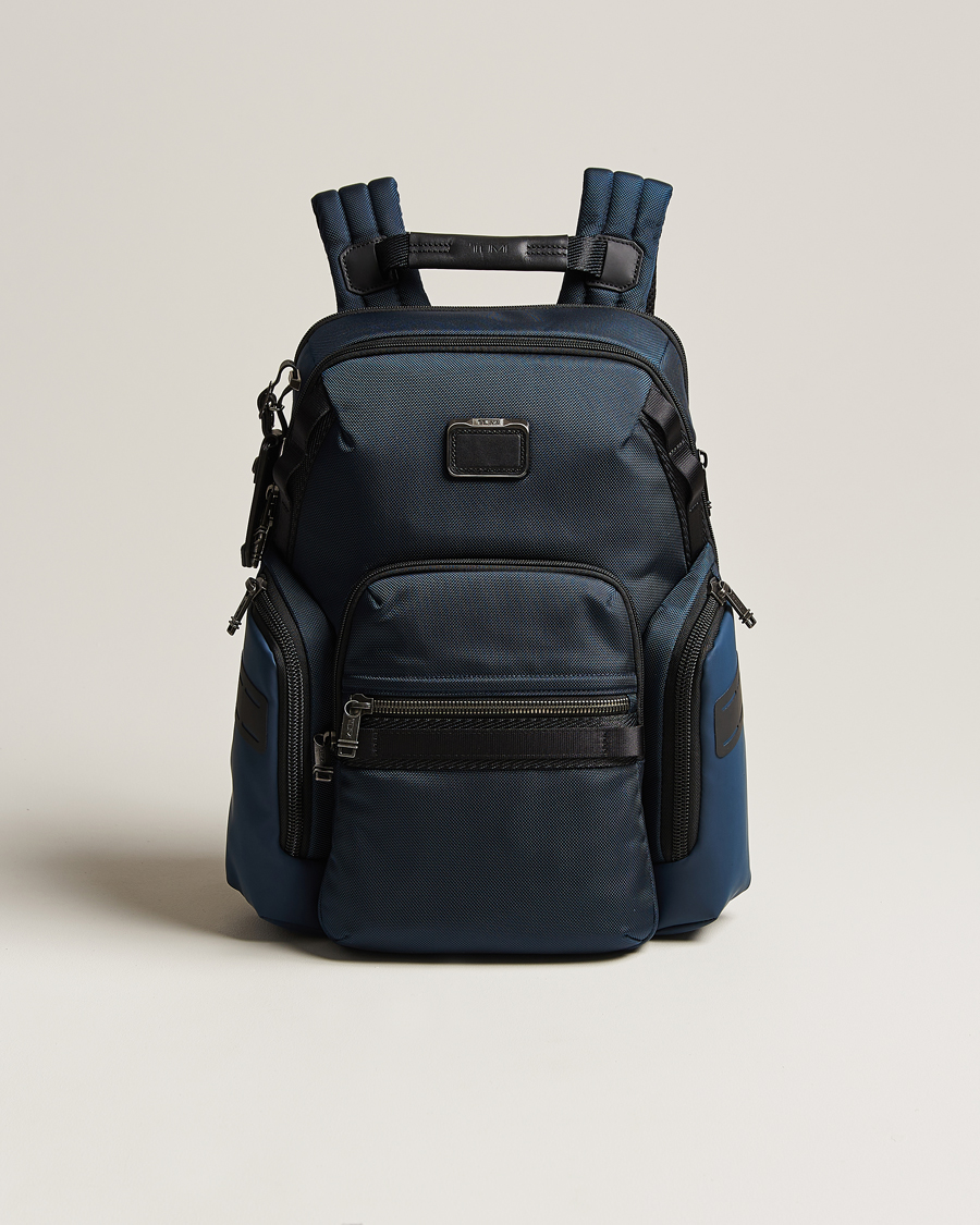 TUMI Alpha Bravo Navigation Backpack Navy at CareOfCarl.com TUMI Alpha Bravo Navigation Backpack Navy at CareOfCarl.com