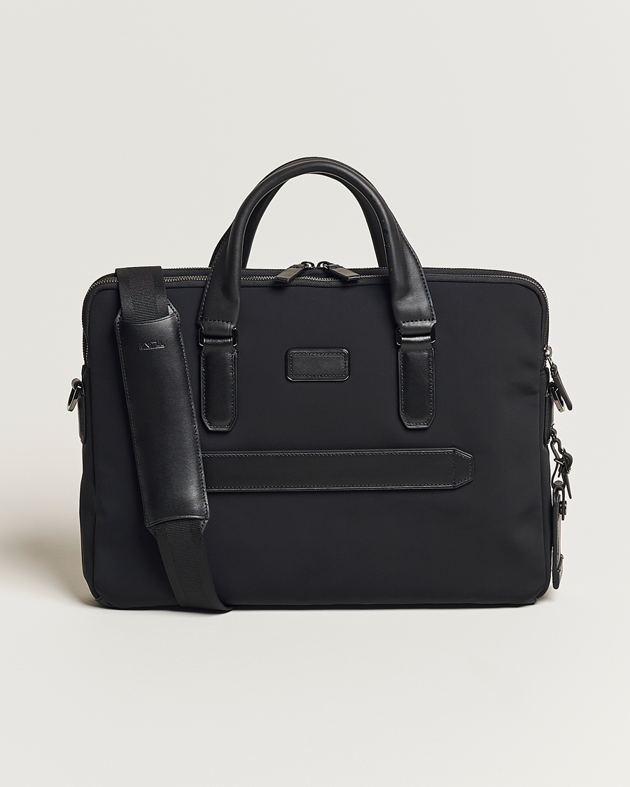 Tumi Leather Harrison Sycamore Slim Briefcase in Black for Men Mens Bags Briefcases and laptop bags 