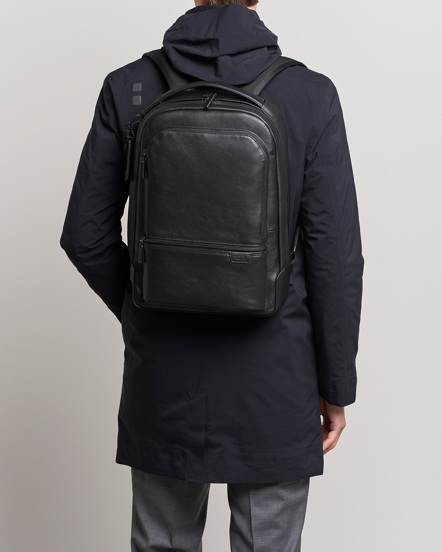 Men | TUMI | TUMI | Harrison Bradner Leather Backpack Black
