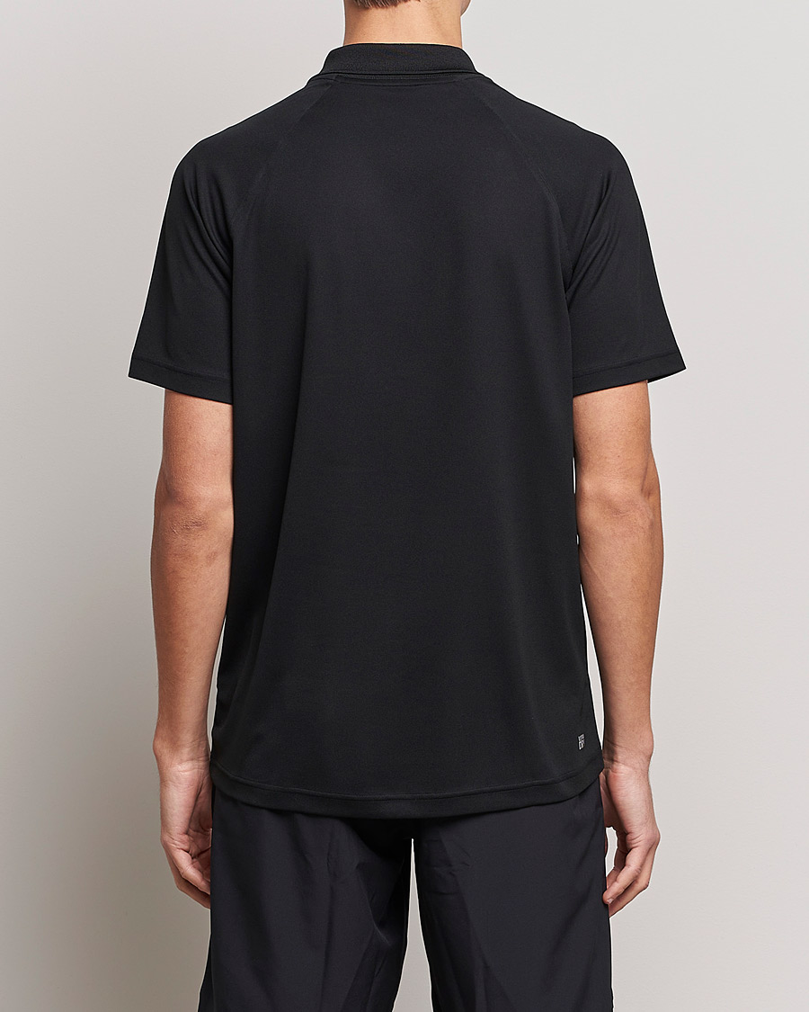Men | Polo Shirts | Lacoste | Sport Performance Ribbed Collar Polo Black