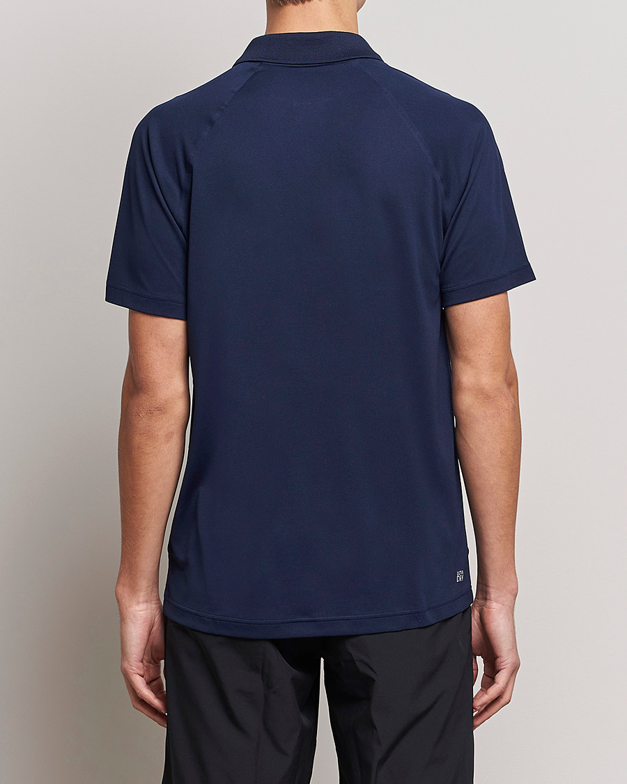 Men | Polo Shirts | Lacoste | Sport Performance Ribbed Collar Polo Navy