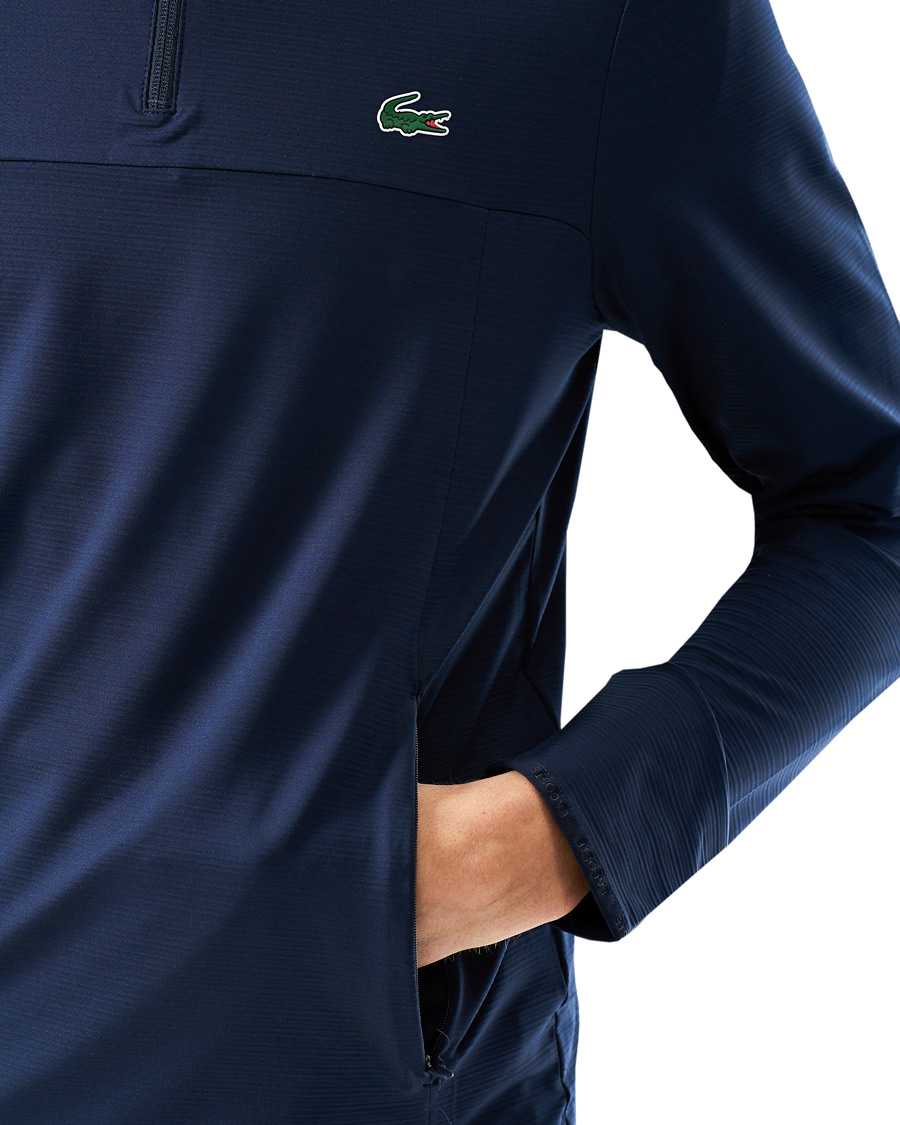 Men | Sweaters & Knitwear | Lacoste Sport | Performance Midlayer Half Zip Navy Blue