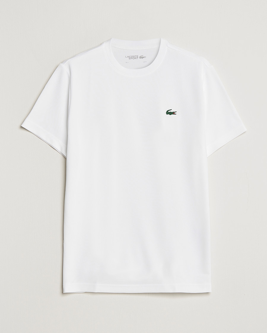Men | T-Shirts | Lacoste Sport | Performance Crew Neck T-Shirt White