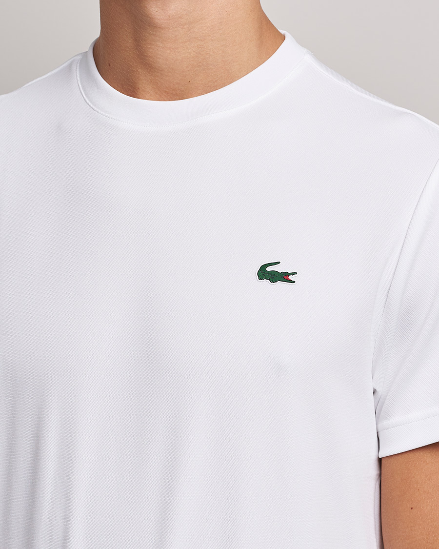 Men | T-Shirts | Lacoste Sport | Performance Crew Neck T-Shirt White
