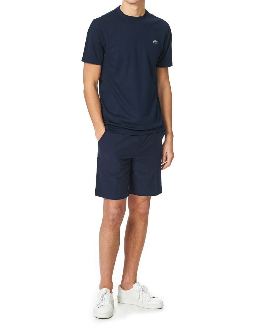 Men | T-Shirts | Lacoste Sport | Performance Crew Neck T-Shirt Navy Blue