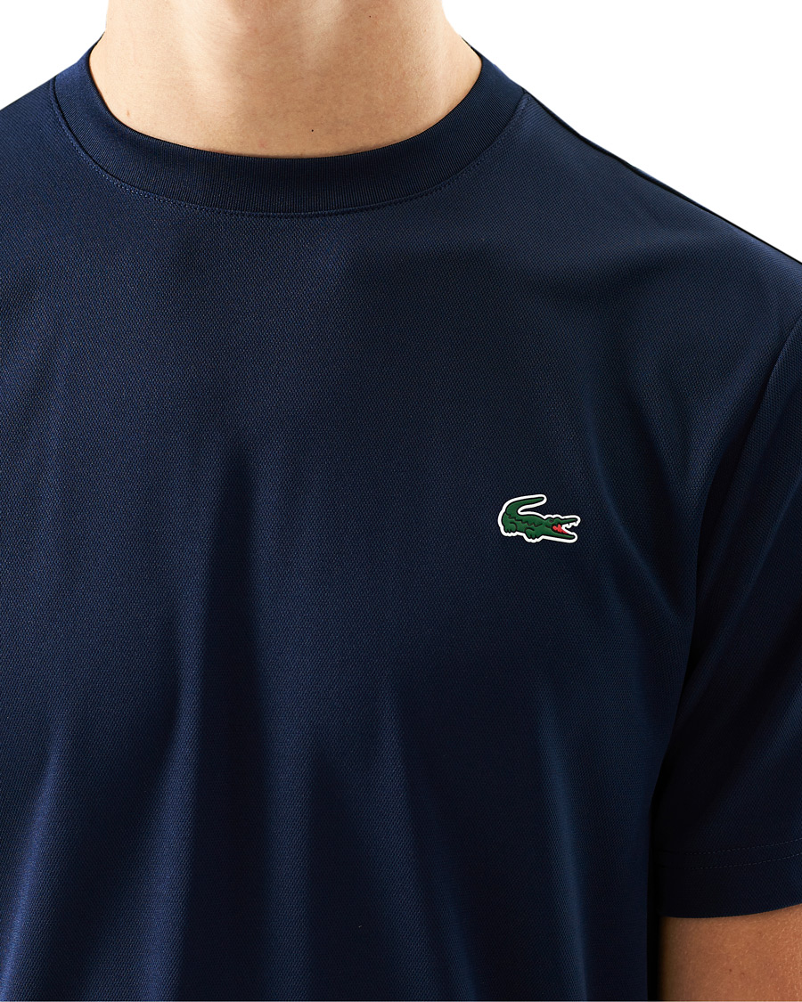 Men | T-Shirts | Lacoste Sport | Performance Crew Neck T-Shirt Navy Blue