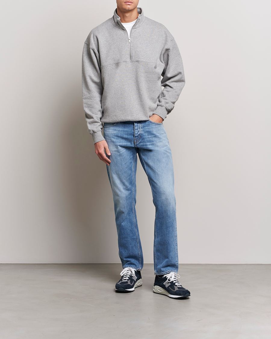 Men | For the Nature Lover | Colorful Standard | Classic Organic Half-Zip Heather Grey