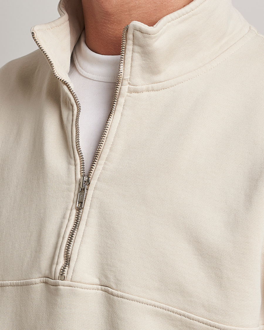 Men | Sweaters & Knitwear | Colorful Standard | Classic Organic Half-Zip Ivory White