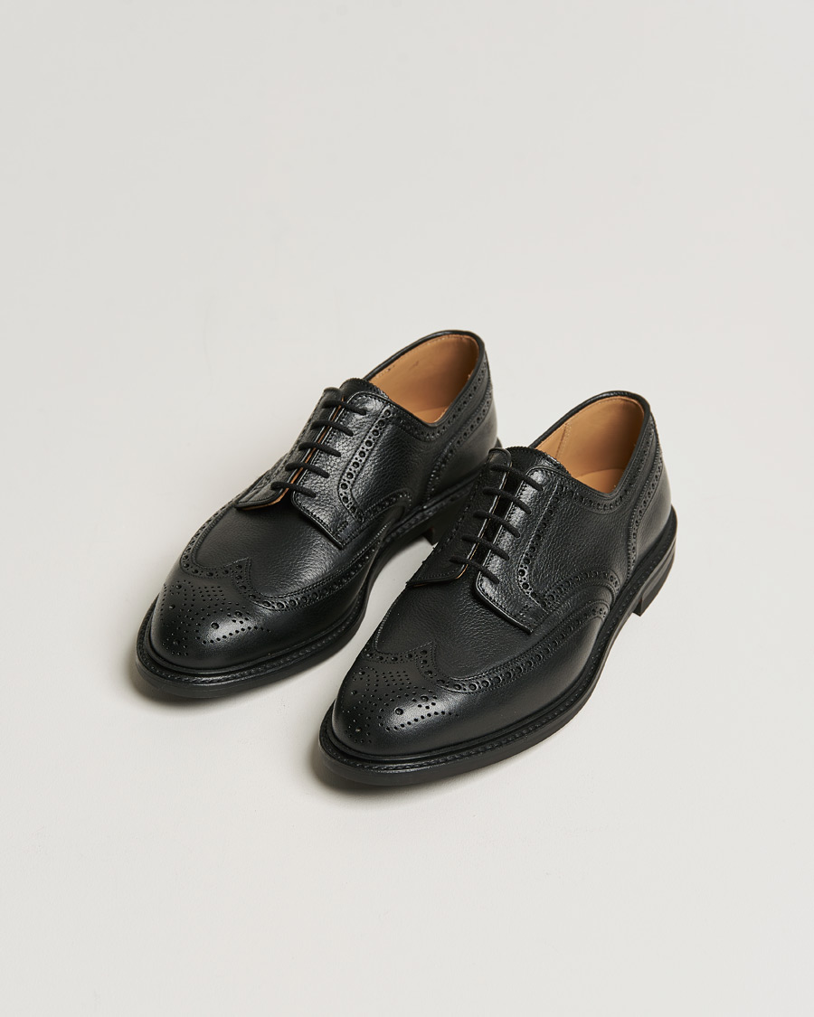 Men | Handmade Shoes | Crockett & Jones x Tärnsjö Garveri | Pembroke Milled Grain City Sole Black Calf