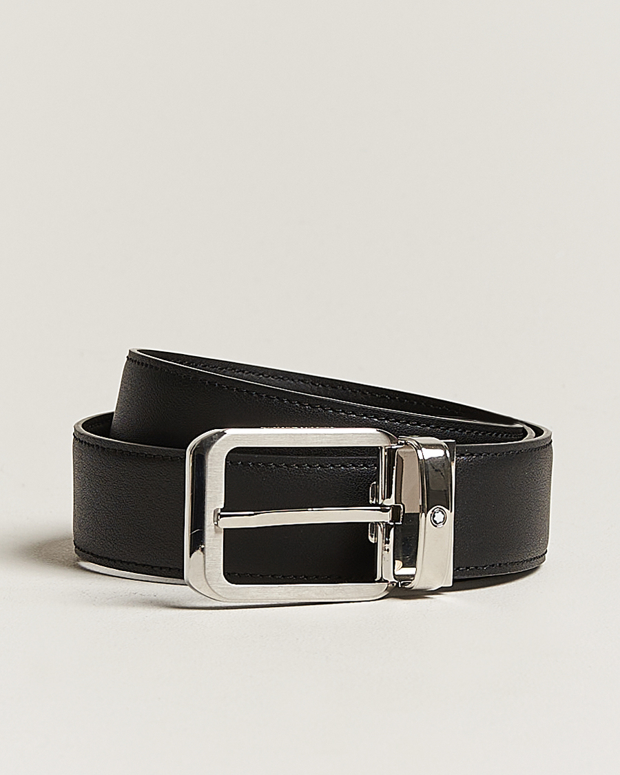 Men | Belts | Montblanc | Black 35 mm Leather belt Black