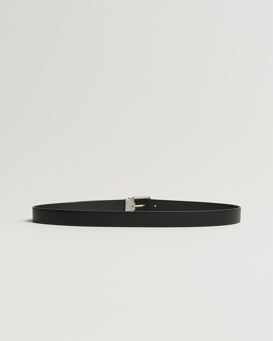 Men | Belts | Montblanc | Rounded Square Palladium Pin Buckle 30mm Belt Black