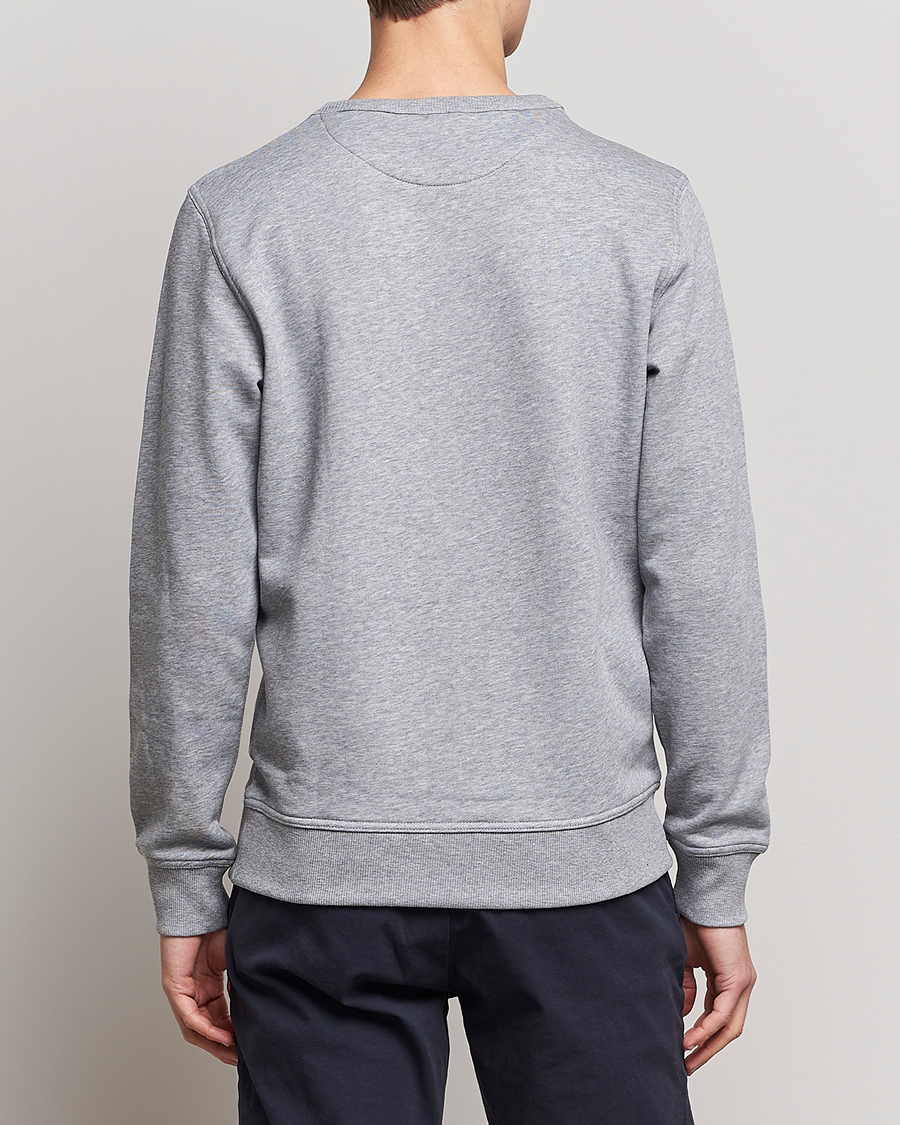 Men | Sweaters & Knitwear | GANT | Archive Shield Crew Neck Sweatershirt Grey Melange