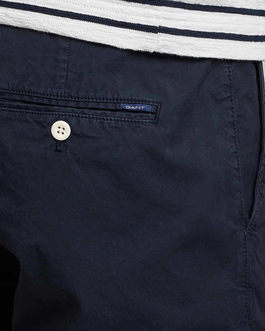 Men | Shorts | Gant | Regular Sunbleached Shorts Marine