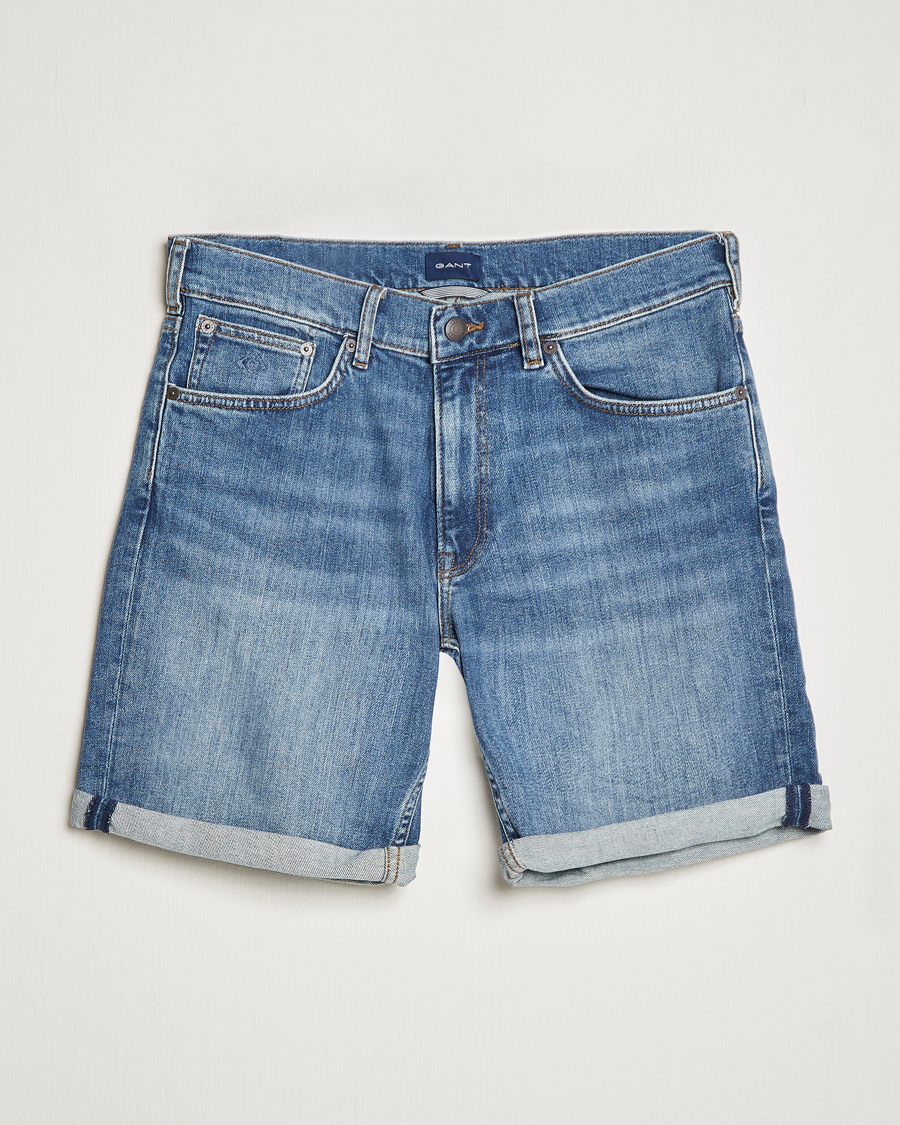 Men | Shorts | GANT | Arley Denim Shorts Light Blue