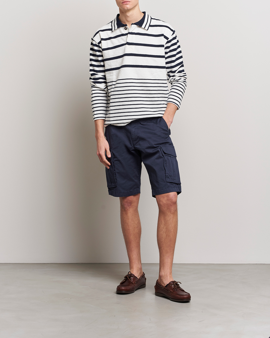 Men | Shorts | Gant | Relaxed Twill Cargoshorts Marine